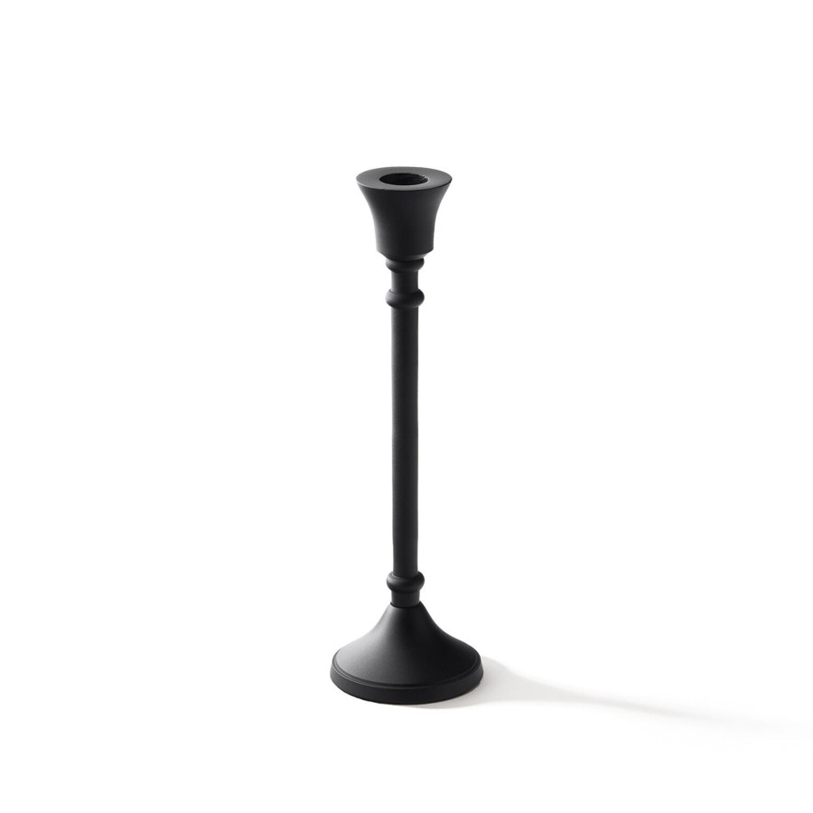 Decor LampLust Taper Candle Holders | Finley Black Taper Candle Holder, Large