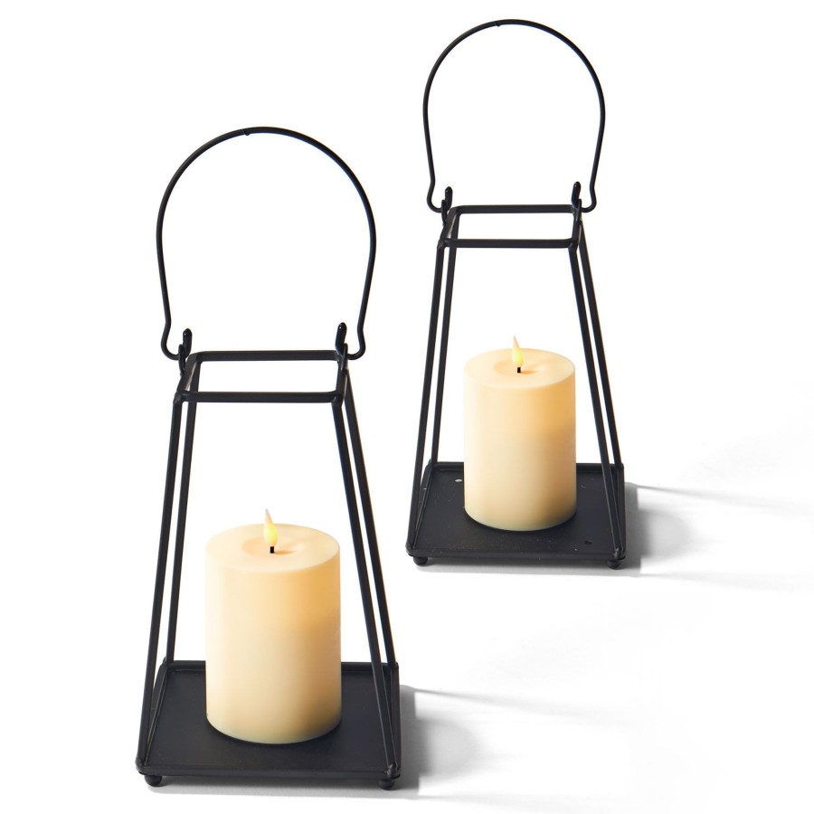 Decor LampLust Outdoor Lanterns | Perry Open Frame Lantern, Medium, Set Of 2