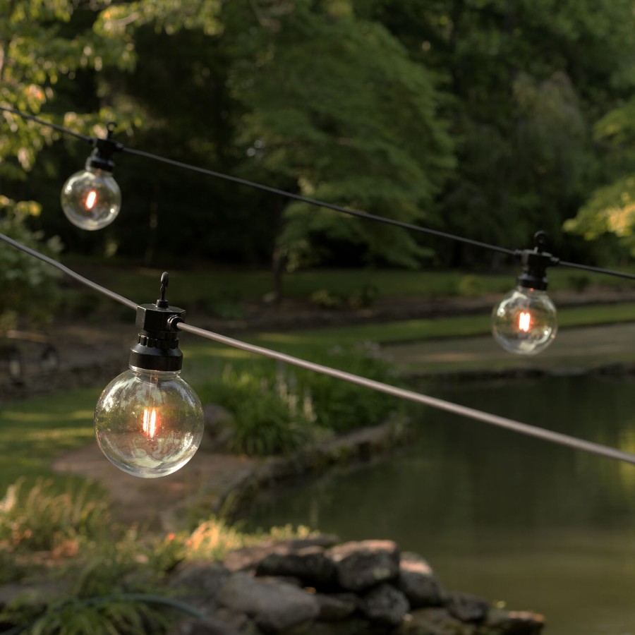 Decor LampLust String Lights | Gale 20 Led Outdoor G25 Globe String Lights, Shatterproof Plastic