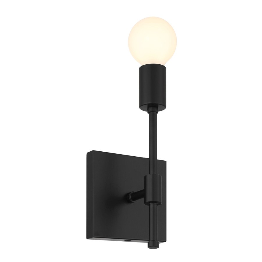 Wall Brooklyn Bulb Co. | Prospect Wall Sconce, Matte Black