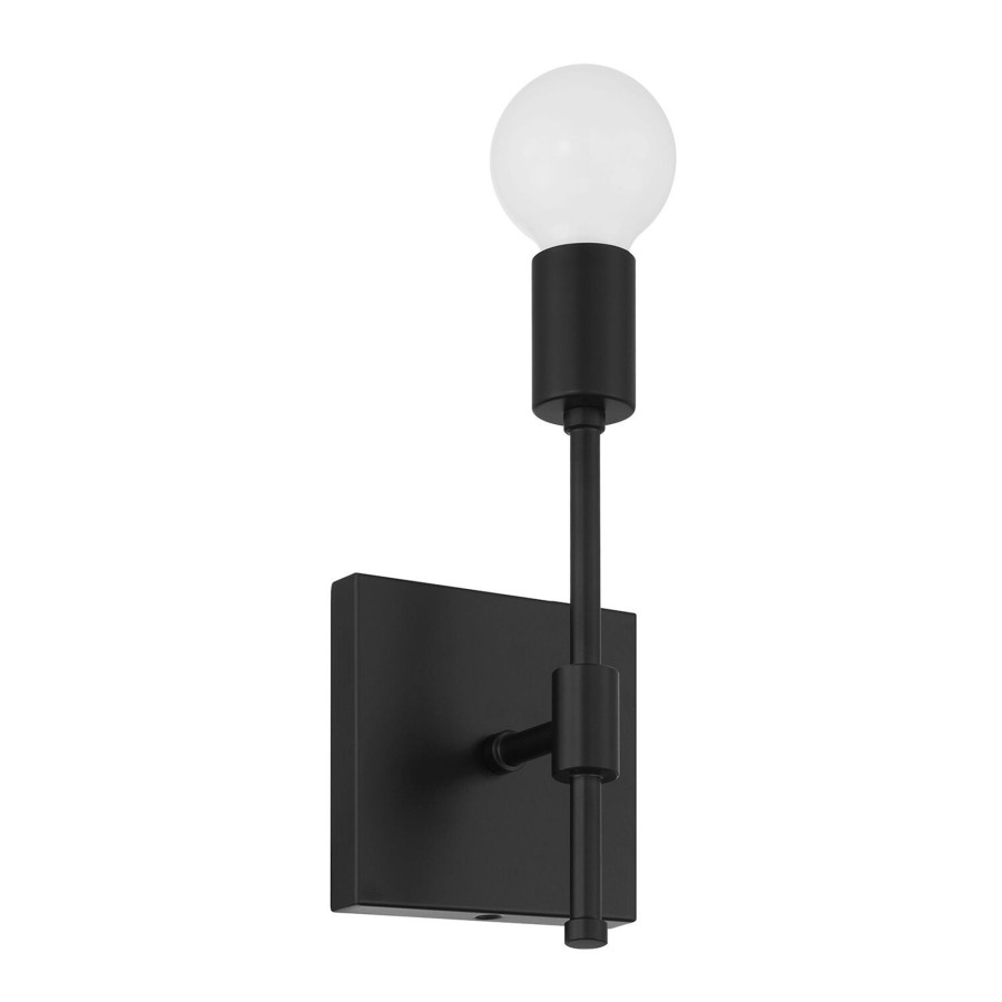 Wall Brooklyn Bulb Co. | Prospect Wall Sconce, Matte Black