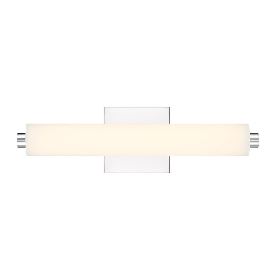 Wall Brooklyn Bulb Co. | Ronan 18" Opal Glass Led Vanity Light, Chrome