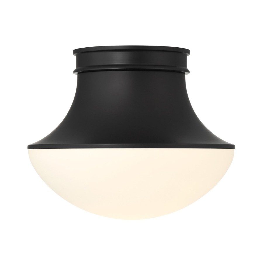 Ceiling Brooklyn Bulb Co. | Jayden Flush Mount, Matte Black