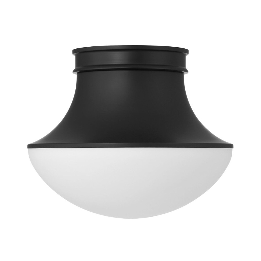 Ceiling Brooklyn Bulb Co. | Jayden Flush Mount, Matte Black