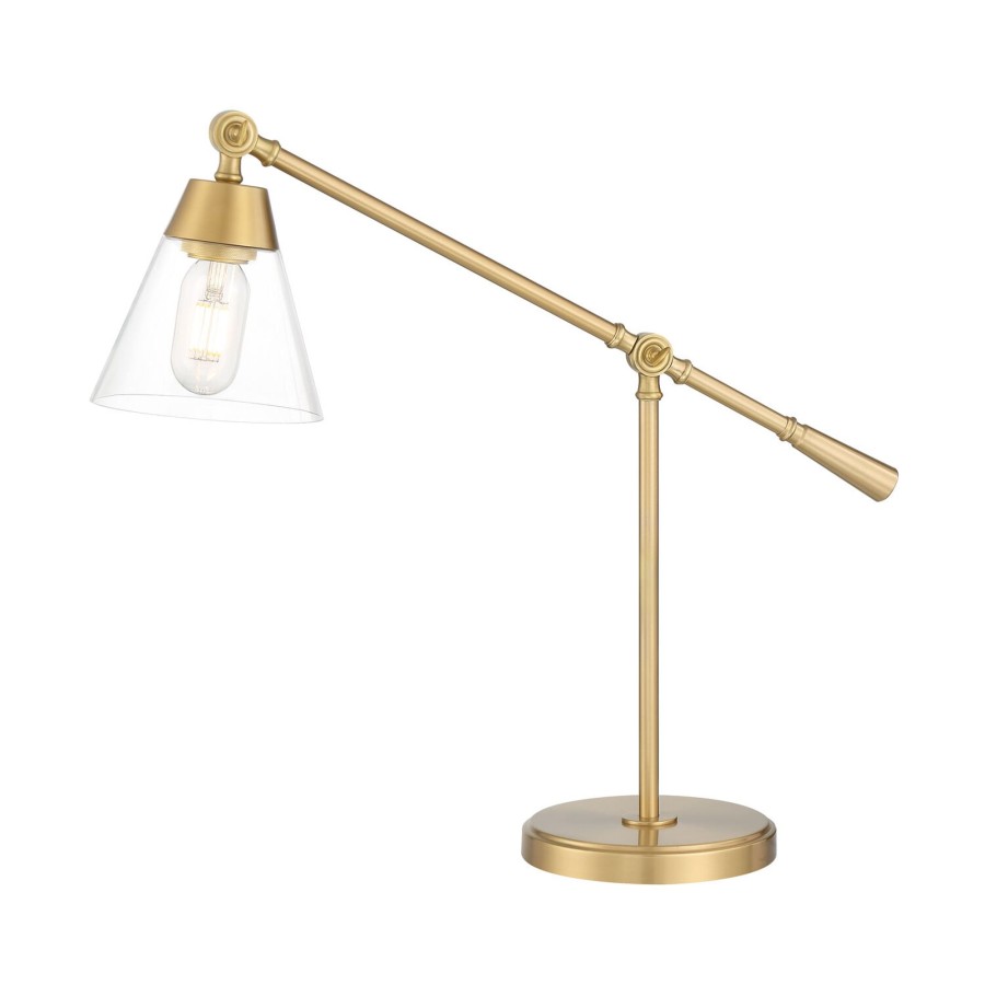 Lamps Brooklyn Bulb Co. | Owen Table Lamp, Satin Brass