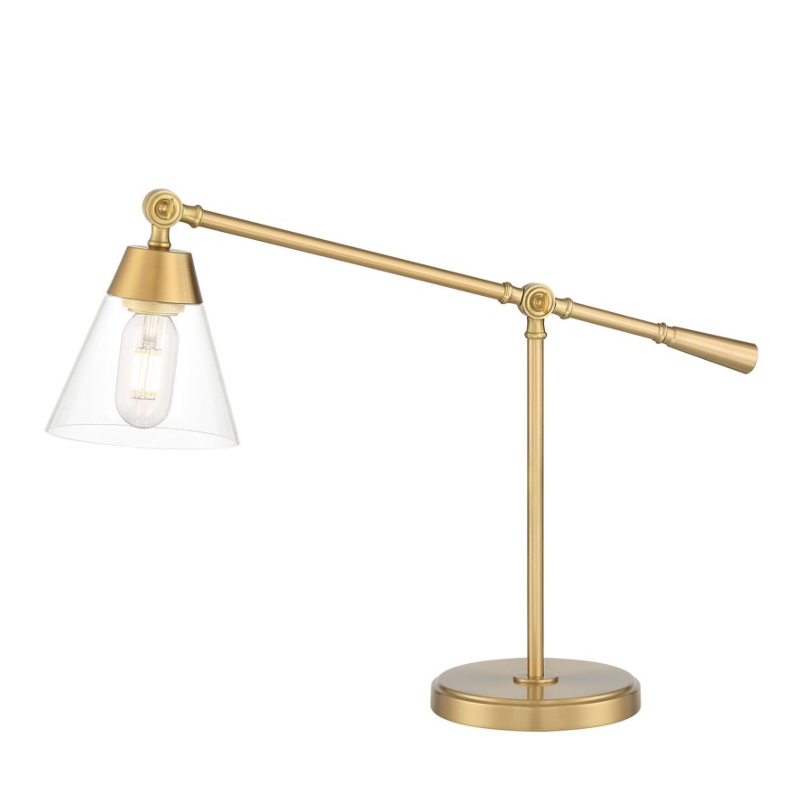 Lamps Brooklyn Bulb Co. | Owen Table Lamp, Satin Brass