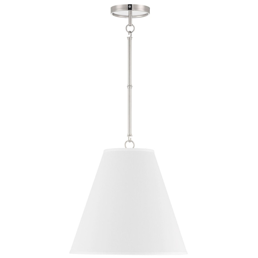 Open Box Brooklyn Bulb Co. | Open Box Luca Medium 15" Conical Pendant, Polished Nickel