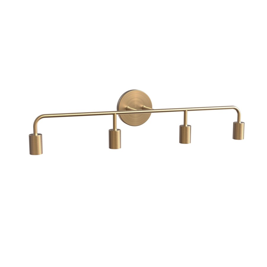 Open Box Brooklyn Bulb Co. | Open Box Prospect 4-Light Vanity, Aged Brass