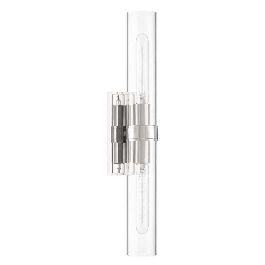 Wall Brooklyn Bulb Co. | Sutton 2-Light Wall Sconce, Polished Nickel