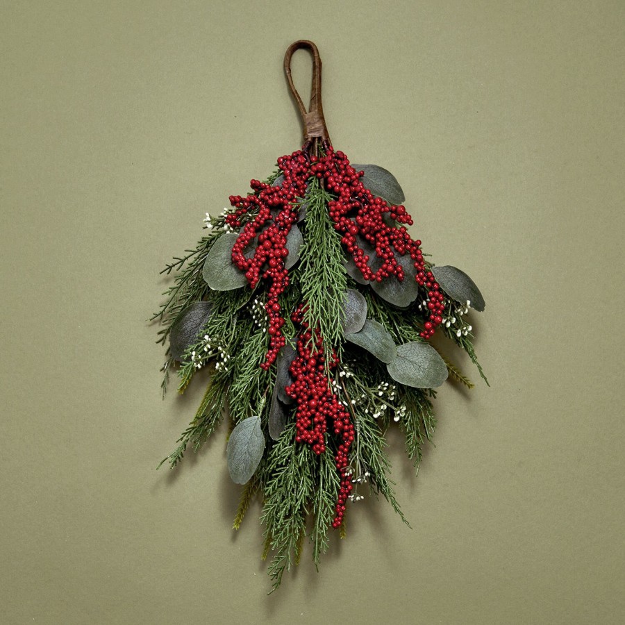 Decor LampLust New Decorative Accessories | Winterberry And Greenery Swag