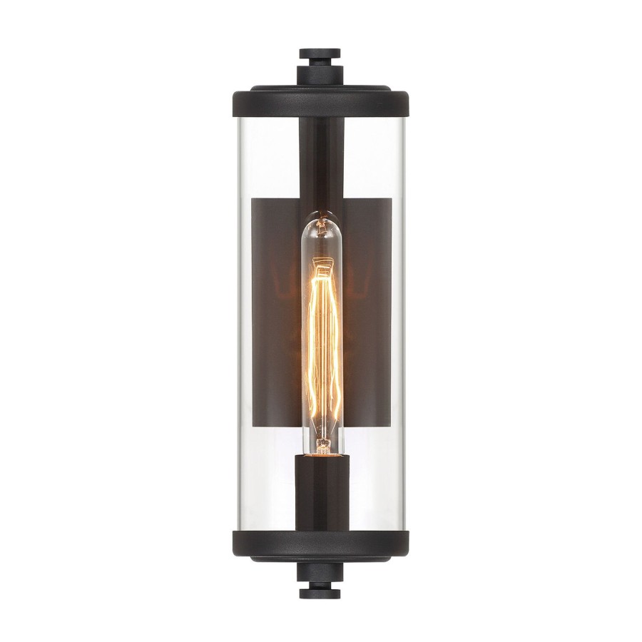 Outdoor Brooklyn Bulb Co. Wall Lights | Hamilton Outdoor Wall Light, Matte Black