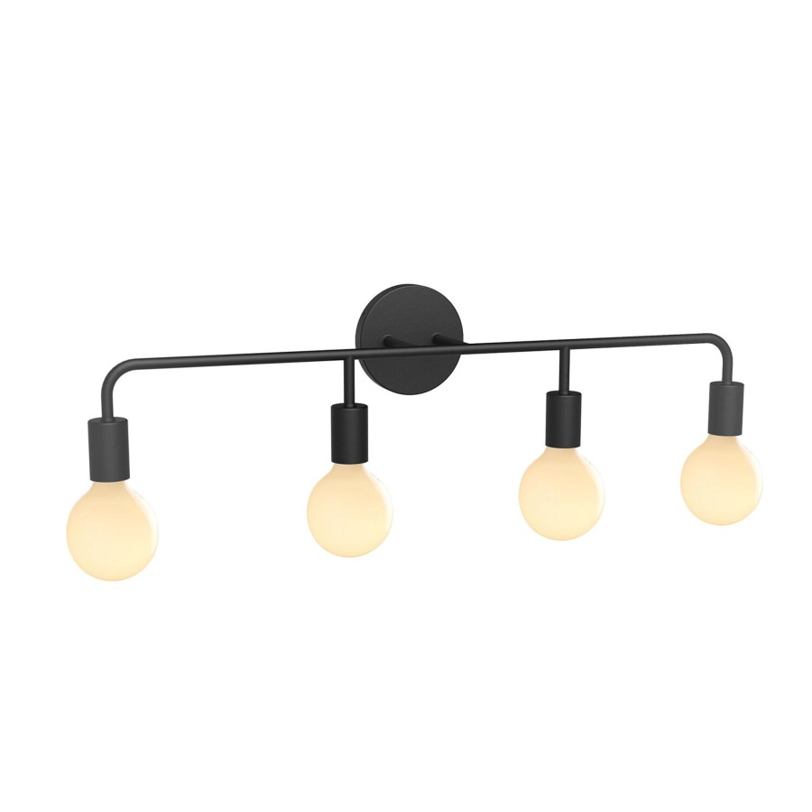 Open Box Brooklyn Bulb Co. | Open Box Prospect 4-Light Vanity, Matte Black