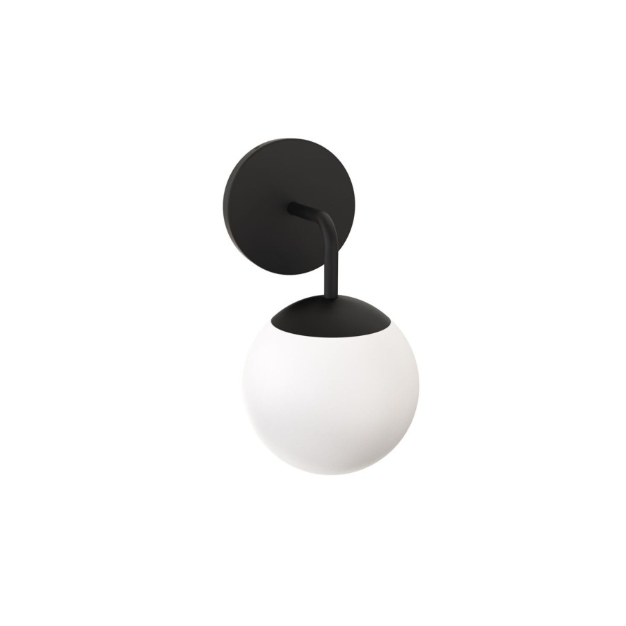 Open Box Brooklyn Bulb Co. | Open Box Castell Single Globe Led Vanity Light, Matte Black