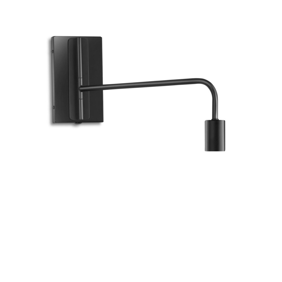 Open Box LampLust | Open Box Prospect Swing Arm Wall Sconce, Matte Black, Hard-Wired Only