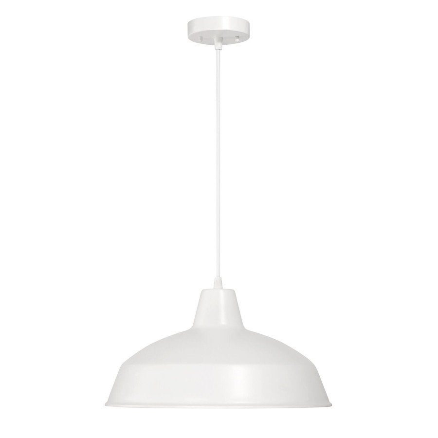 Outdoor Brooklyn Bulb Co. Hanging Lights | Asher Outdoor Pendant Light, White