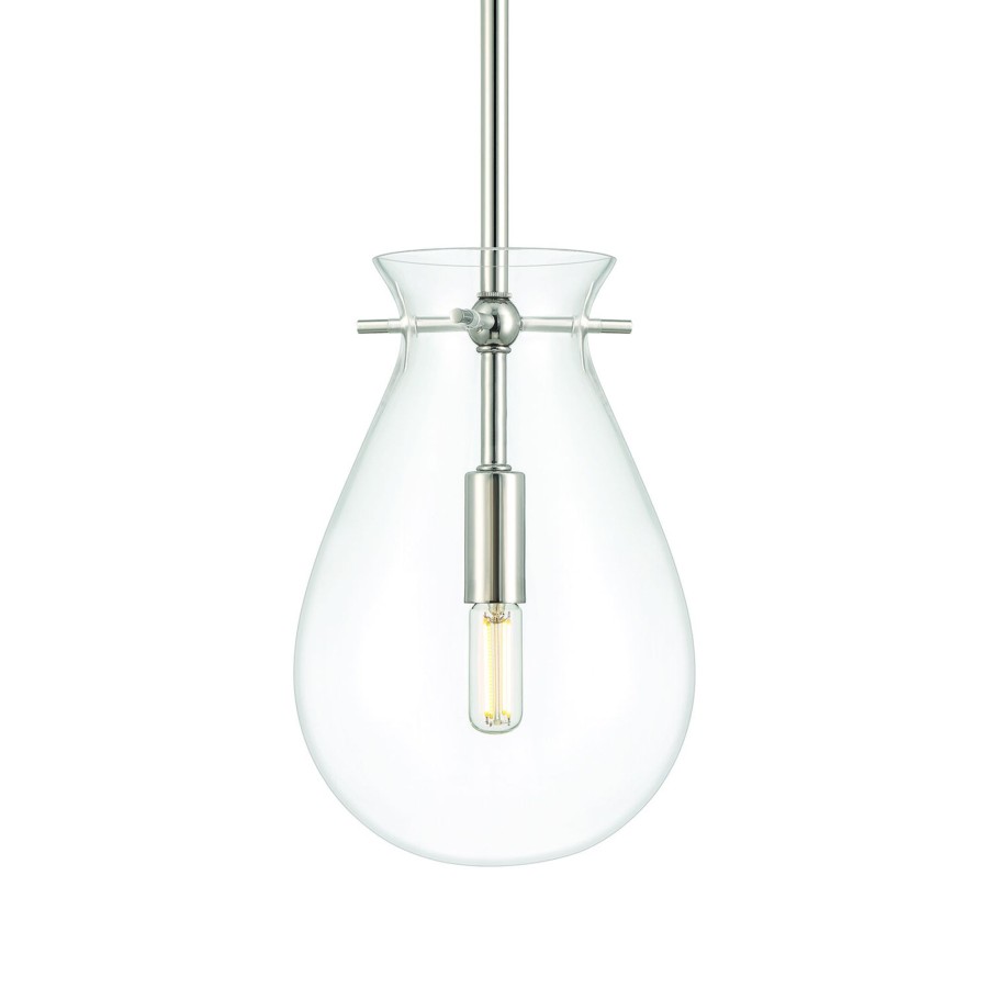 Open Box Brooklyn Bulb Co. | Open Box Emma Led Pendant Light, Polished Nickel