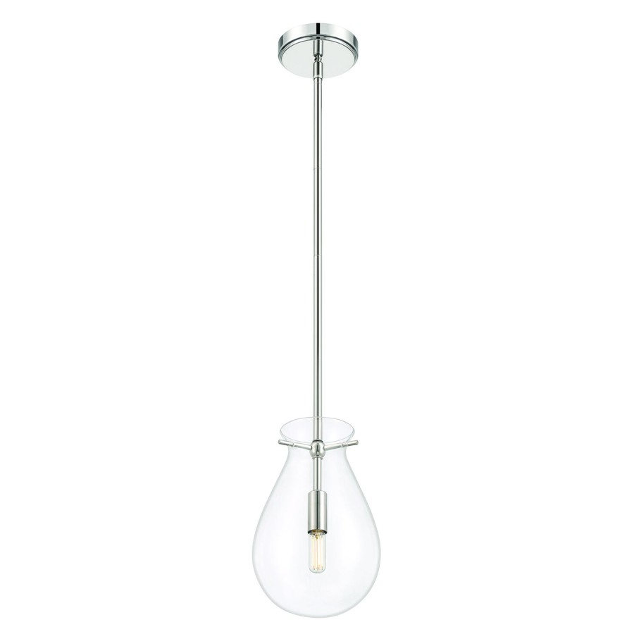 Open Box Brooklyn Bulb Co. | Open Box Emma Led Pendant Light, Polished Nickel