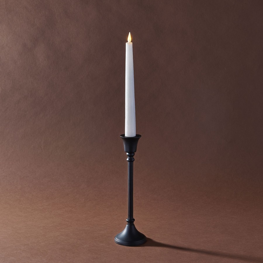 Decor LampLust Taper Candle Holders | Finley Black Taper Candle Holder, Medium