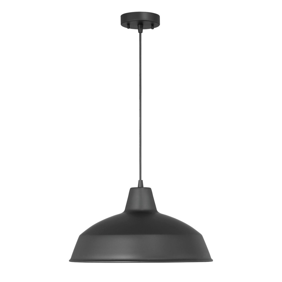 Outdoor Brooklyn Bulb Co. Hanging Lights | Asher Outdoor Pendant Light, Black