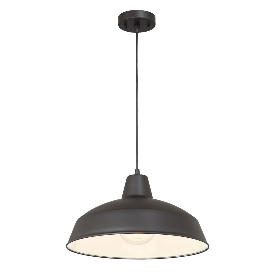 Outdoor Brooklyn Bulb Co. Hanging Lights | Asher Outdoor Pendant Light, Black