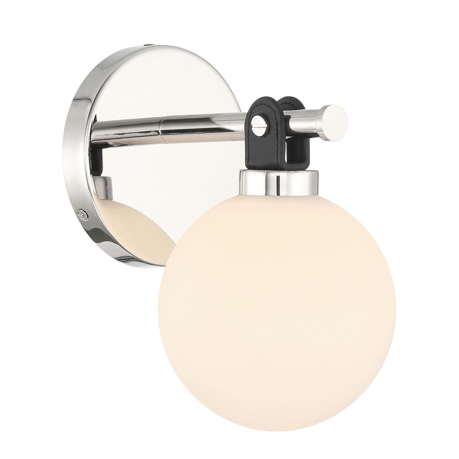 Wall Brooklyn Bulb Co. | Bryce Vanity Led Wall Sconce, Polished Nickel