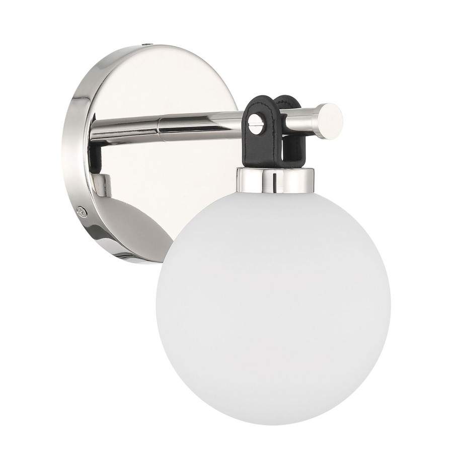 Wall Brooklyn Bulb Co. | Bryce Vanity Led Wall Sconce, Polished Nickel