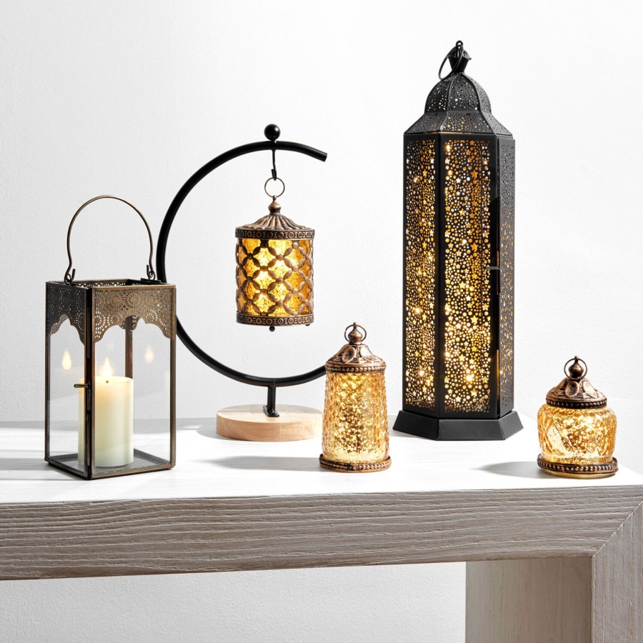 Seasonal LampLust | Stella Star Lantern With Fairy Lights, Large