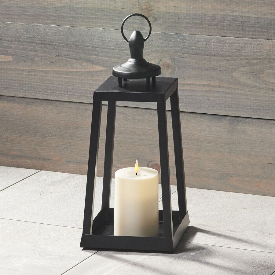 Open Box LampLust | Open Box Cooper Outdoor Lantern With Flameless Candle, Medium