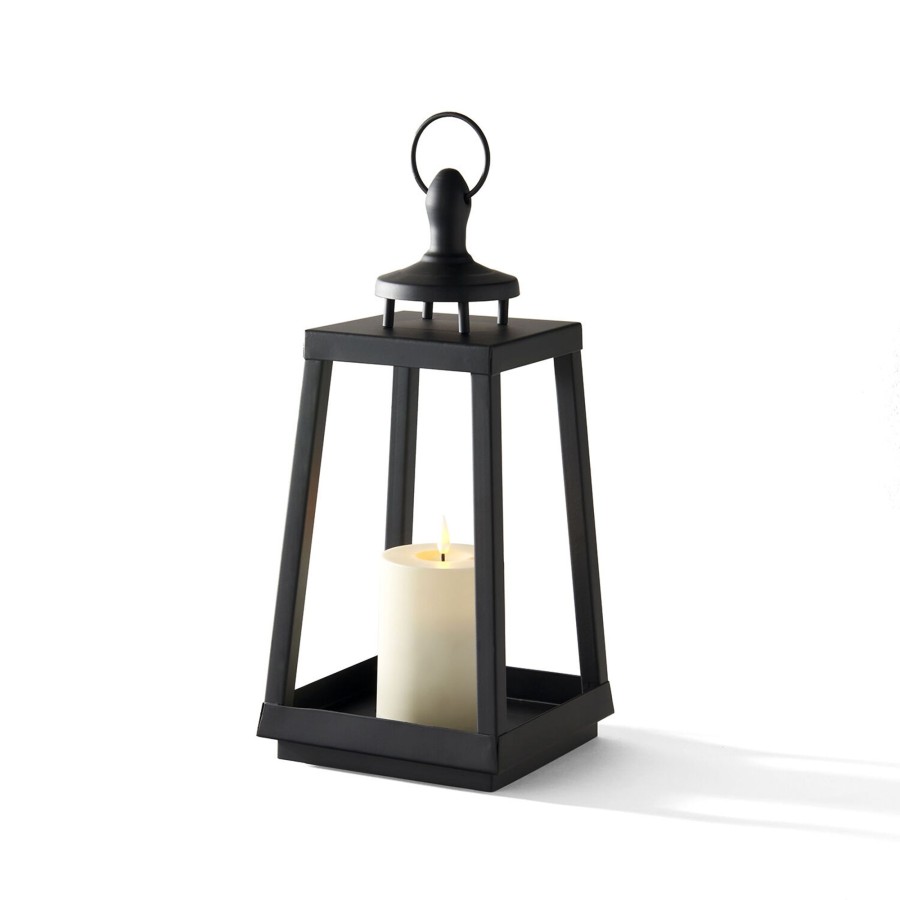 Open Box LampLust | Open Box Cooper Outdoor Lantern With Flameless Candle, Medium