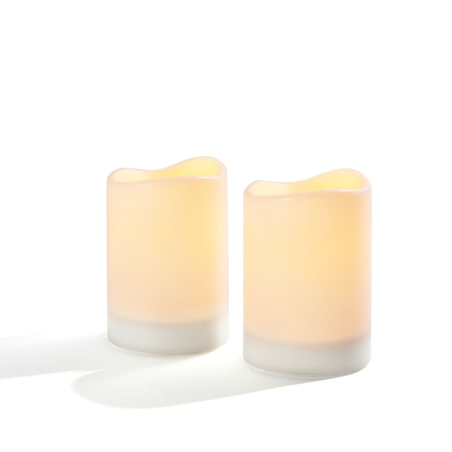 Outdoor LampLust Outdoor Candles | Thea Solar Powered Candles, Set Of Two, 4"X 6"