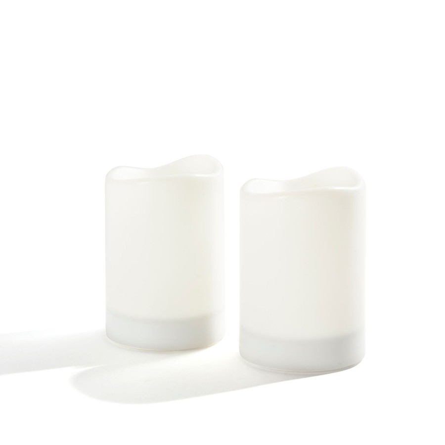 Outdoor LampLust Outdoor Candles | Thea Solar Powered Candles, Set Of Two, 4"X 6"