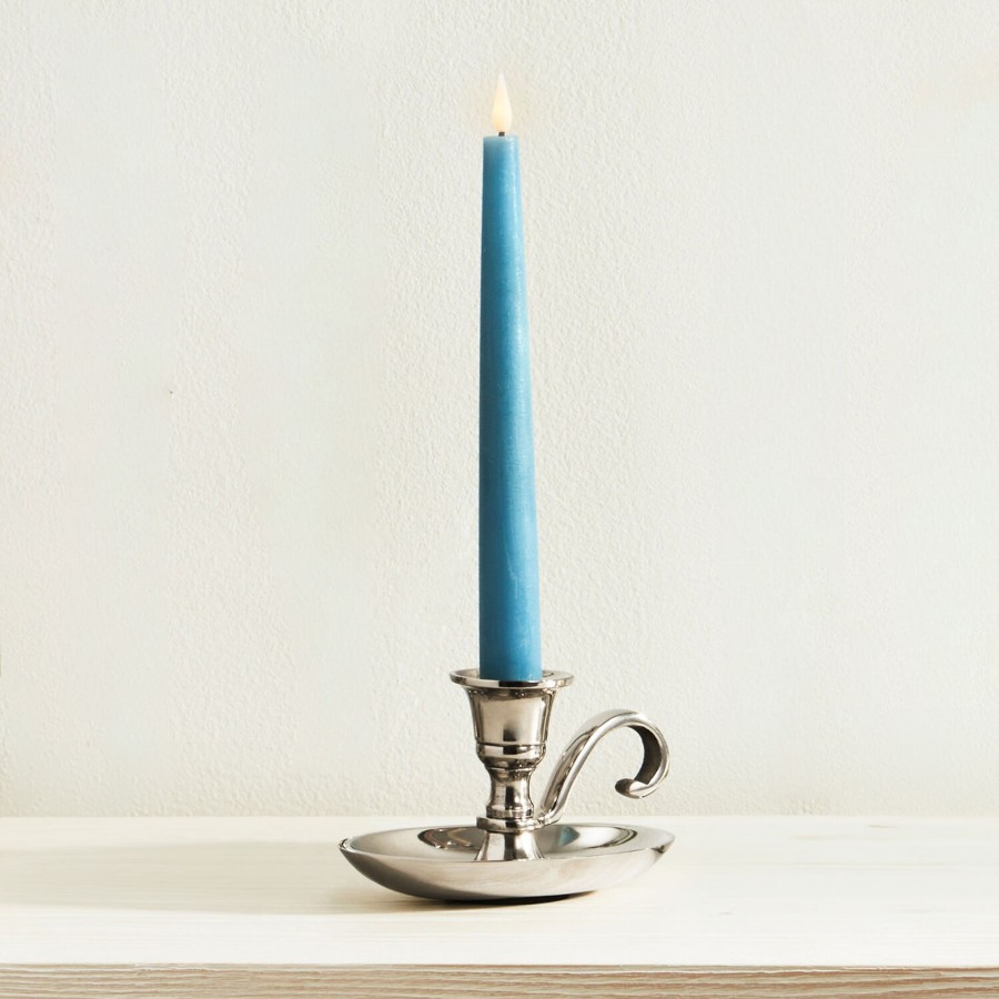 Decor LampLust Taper Candle Holders | Emory Silver Taper Candle Holder