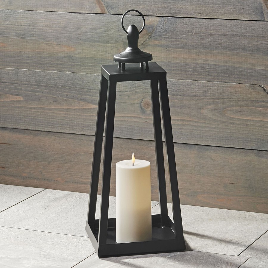 Decor LampLust New Lanterns | Cooper Outdoor Lantern With Flameless Candle, Large