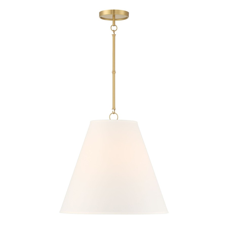 Ceiling Brooklyn Bulb Co. | Luca Large 18" Conical Pendant, Satin Brass