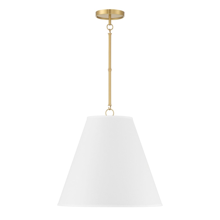 Ceiling Brooklyn Bulb Co. | Luca Large 18" Conical Pendant, Satin Brass