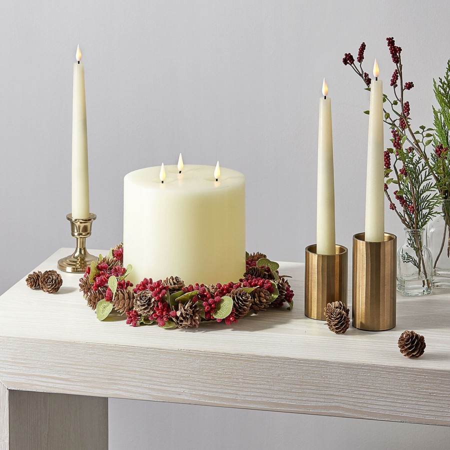 Decor LampLust Candle Rings | Eden Mini Wreath Or 6" Pillar Candle Ring