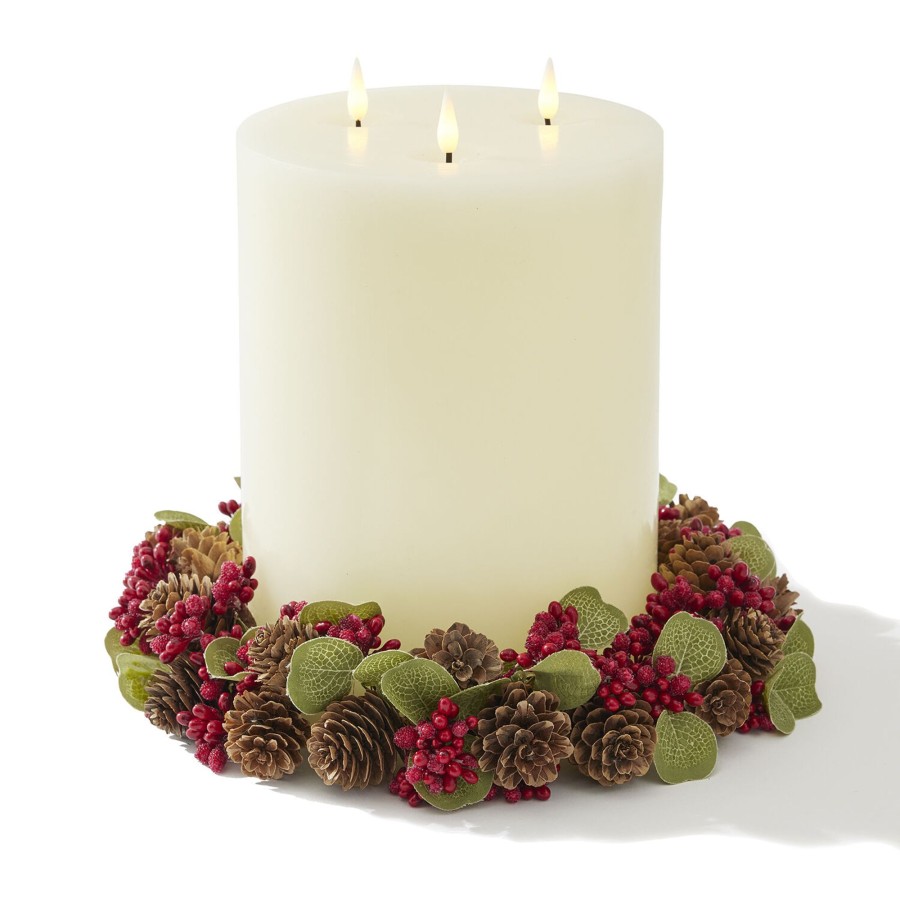 Decor LampLust Candle Rings | Eden Mini Wreath Or 6" Pillar Candle Ring