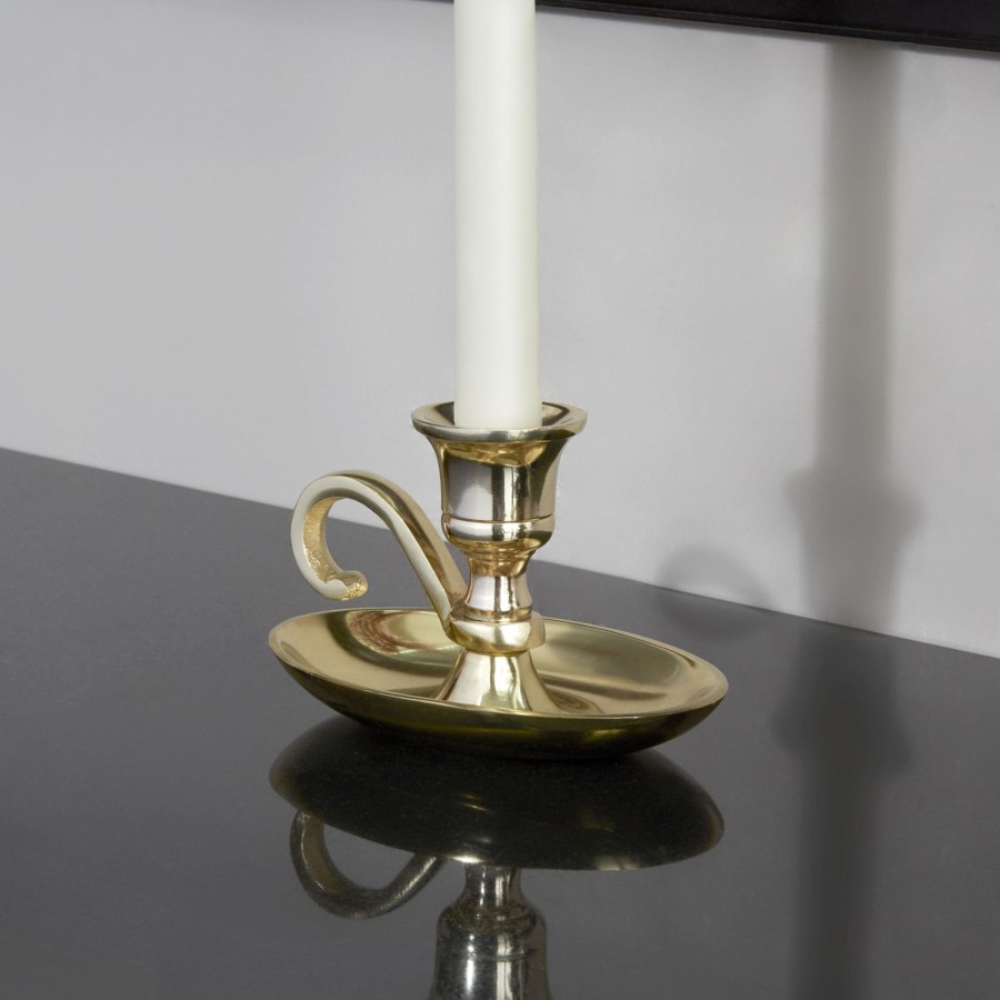 Decor LampLust Taper Candle Holders | Emory Brass Taper Candle Holder