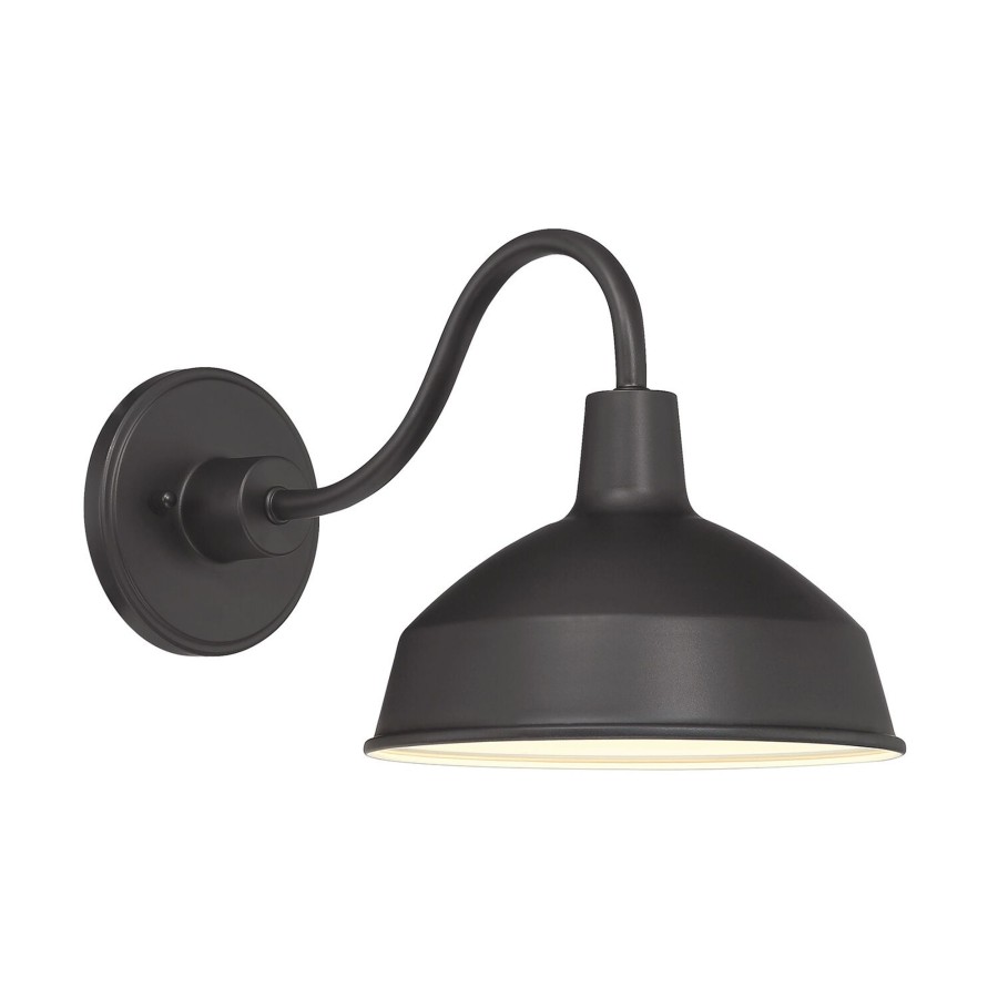 Open Box Brooklyn Bulb Co. | Open Box Asher Medium Outdoor Wall Light, Black