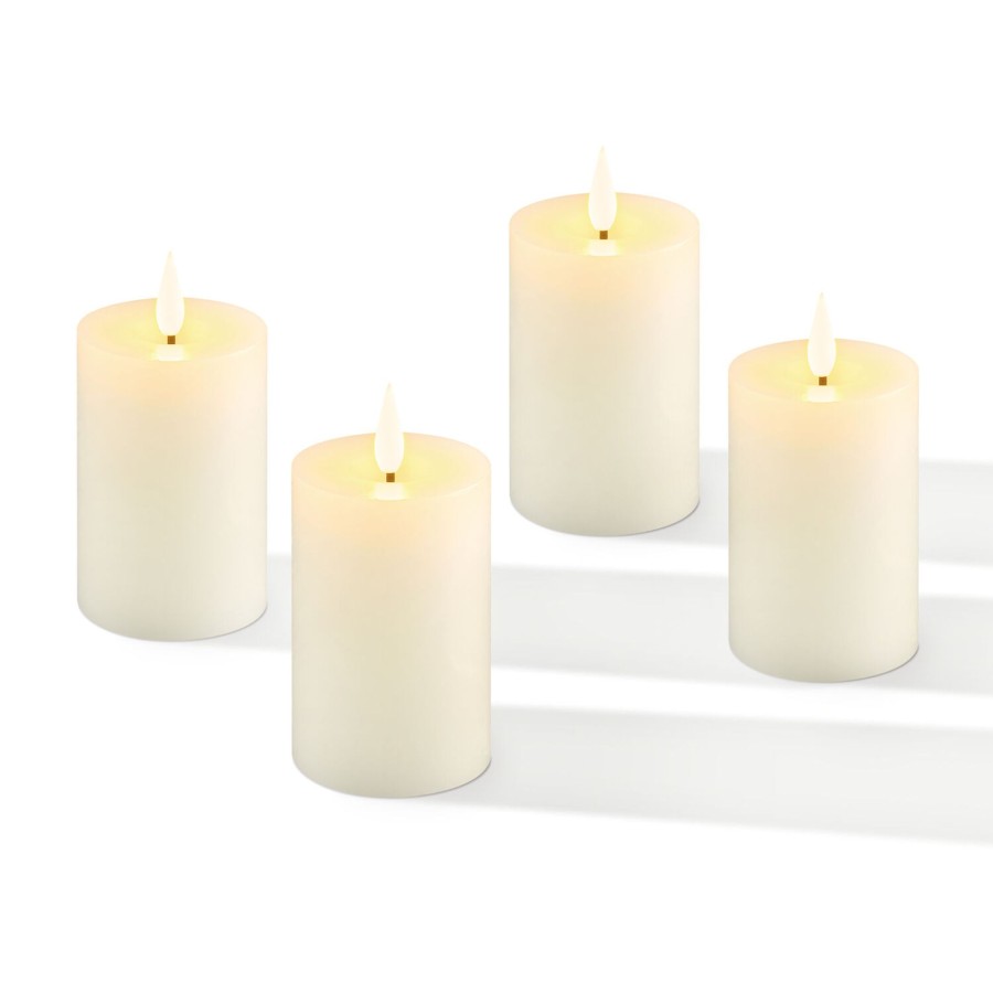 Seasonal LampLust | Infinity Wick Ivory Votive Candles, Set Of 4