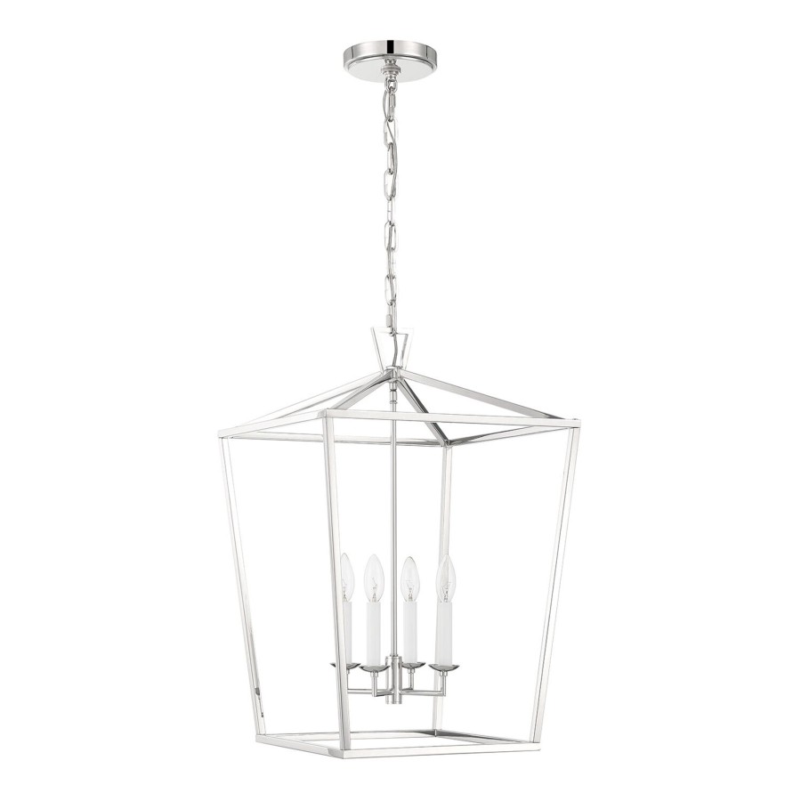 Open Box Brooklyn Bulb Co. | Open Box Anover Large Lantern Pendant, Polished Nickel