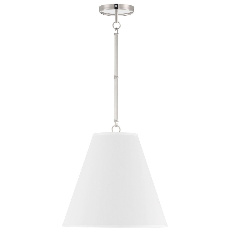 Ceiling Brooklyn Bulb Co. | Luca Medium 15" Conical Pendant, Polished Nickel