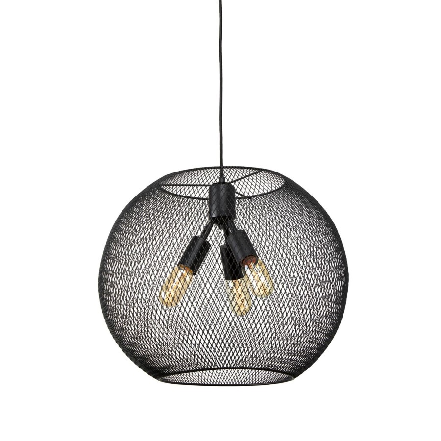 Open Box LampLust | Open Box Bergen Globe Pendant, Matte Black