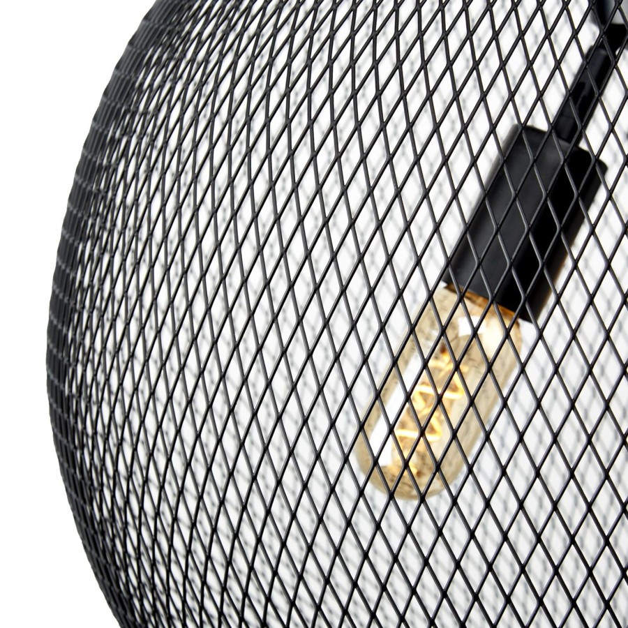 Open Box LampLust | Open Box Bergen Globe Pendant, Matte Black